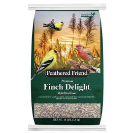 Feathered Friend FINCH DELIGHT Series 14177 Wild Bird Food, Premium, 16 lb Bag