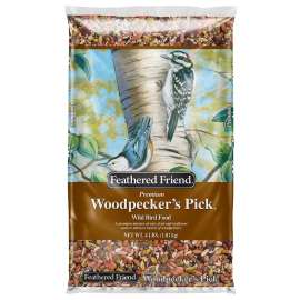Feathered Friend WOODPECKER's Pick Series 14178 Wild Bird Food, Premium, 4 lb Bag