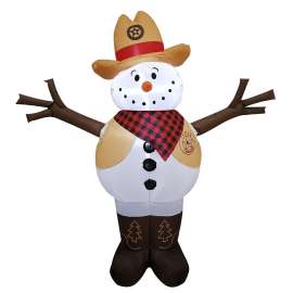 Hometown Holidays 90702 Inflatable Cowboy, 4 ft