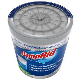 DampRid FG01FSSB Refillable Moisture Absorber, 11 oz Tub, Solid, Fresh