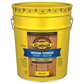 Cabot 3000 Series 140.0003002.008 Exterior Stain, Wood Toned, Cedar, Liquid, 5 gal, Pail