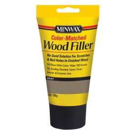 Minwax Color-Matched Series 448550000 Wood Filler, Gray, 6 oz