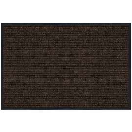 Multy Home 1005740US Floor Mat, 30 in L, 18 in W, Rectangular, Parquet Pattern, PET Surface, Cocoa