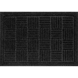 Multy Home MT5001431 Door Mat, 36 in L, 48 in W, Contours Pattern, Polypropylene/Rubber Surface, Charcoal