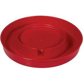 Millside Industries Farm-Tuff TF92 Poultry Waterer, 1 gal Capacity, Plastic, Red, Screw Mounting