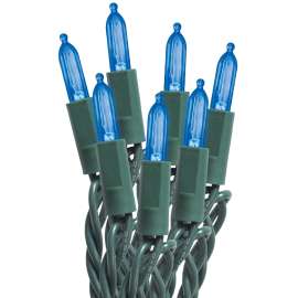 Sylvania Mini String Lights, LED, Blue, 50 Ct