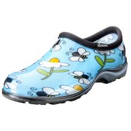 Sloggers 5120BEEBL07 Rain and Garden Shoes, 7, Bee, Blue