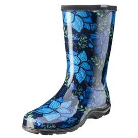 Sloggers 5018SSBL-07 Rain Boots, 7, Spring Surprise, Blue