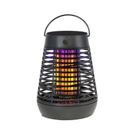 Pic FLPT Solar Insect Killer Torch, 600 V, LED Lamp, Warm White Lamp, Black