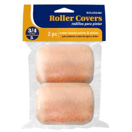 RollerLite All-Purpose 3AP075D Roller Cover, 3/4 in Thick Nap, 3 in L, Polyester Cover