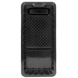 RollerLite PET-15 Paint Tray, 14-1/2 in L, 4 in W, 0.5 qt Capacity, Plastic, Black