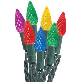 Sylvania String Lights, LED, Multi, C6, 50 Ct