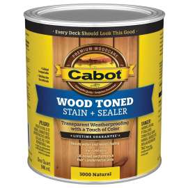 Cabot 140.0003000.005 Deck and Siding Stain, Natural, Liquid, 1 qt, Can