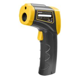 Ooni UU-P06100 Infrared Thermometer, -32 to 550 deg C, LCD Display, Plastic Case, Gray/Yellow Case