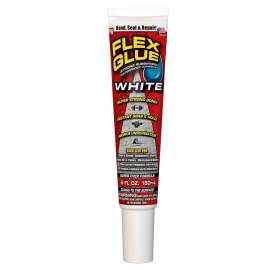 FLEX GLUE GFSTANC06 Construction Adhesive, White, 6 oz Tube