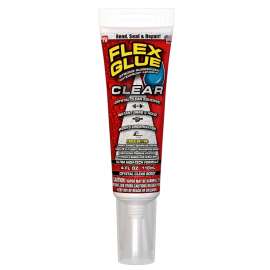FLEX GLUE GFSWHTC04 Construction Adhesive, Clear, 4 oz Tube