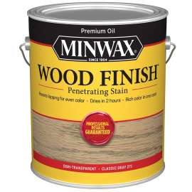 Minwax Wood Finish 710480000 Wood Stain, Classic Gray, Liquid, 1 gal