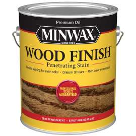 Minwax Wood Finish 710780000 Wood Stain, Early American, Liquid, 1 gal, Can