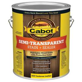 Cabot 140.0000337.007 Deck and Siding Stain, Cordovan Brown, Liquid, 1 gal