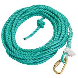SAFETY WORKS FP16EPS50 Vertical Rope Lifeline, 352 lb, 50 ft L Line, 16 mm W Line