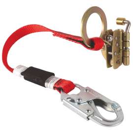 SAFETY WORKS FP15130 Rope Grab, 132 to 352 lb, 30 in L Line, Polyester Line, Snap Harness Hook