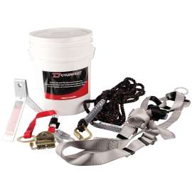 SAFETY WORKS FPRK09825 Roof Kit with Rope