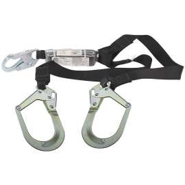 PIP FP7461336 PIP FP759133/6 Dyna-Yard Lanyard, 132 to 352 lb, 6 ft L Line, Polyester Line, 2-Leg, Snap Harness Hook