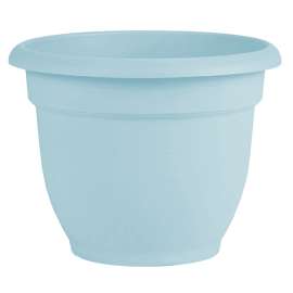 Bloem Ariana Series AP1237 Planter, 13 in W, 13 in D, Round, Plastic, Misty Blue