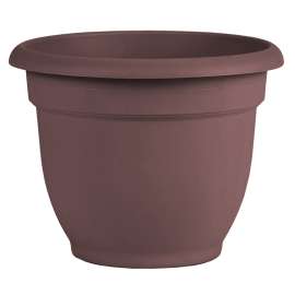 Bloem Ariana Series AP1257 Planter, 13 in W, 13 in D, Round, Plastic, Merlot