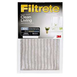 Filtrete 300DC-6 Dust Reduction Filter, 20 in L, 16 in W, 6 MERV, 300 MPR