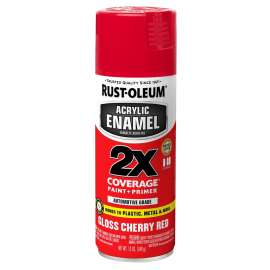 RUST-OLEUM AUTOMOTIVE 271920 Acrylic Enamel, Gloss, Red, 12 oz, Can