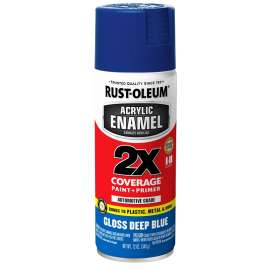 RUST-OLEUM AUTOMOTIVE 271942 Acrylic Enamel, Gloss, Blue, 12 oz, Can