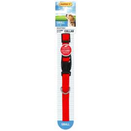 RUFFIN'IT QUADLOCK 31441 Adjustable Dog Collar, 10 to 16 in L Collar, 5/8 in W Collar, Nylon, Assorted