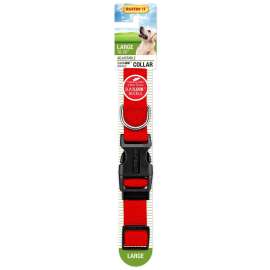 RUFFIN'IT 31443 Adjustable Dog Collar, 18 to 26 in L Collar, 1 in W Collar, Nylon