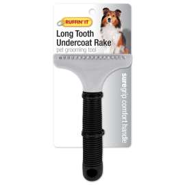 RUFFIN'IT 19724 Pet Long Tooth Undercoat Rake