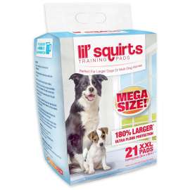 RUFFIN'IT Lil' Squirts 82003 2XL Training Pad, 3 ft L, 3 ft W, 9 Cups Absorption