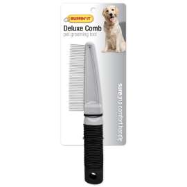 RUFFIN'IT 19711 Deluxe Grooming Comb, Chrome-Plated Bristle