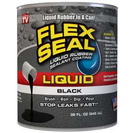 Flex Seal Liquid LFSBLKC32 Sealant Coating, Black, 32 oz, Can