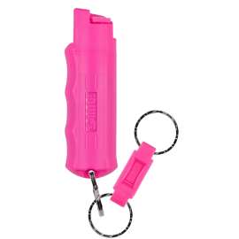 Sabre HC-NBCF-02 Key Case Pepper Spray with Quick Release Key Ring, Liquid, Pink, Pungent, 0.54 oz