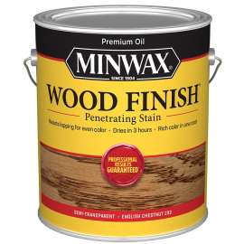 Minwax Wood Finish 710870000 Wood Stain, English Chestnut, Liquid, 1 gal, Can
