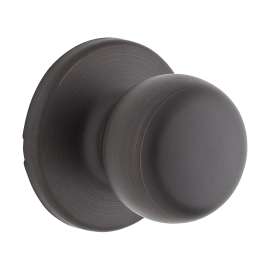 Weiser Fairfax Series 9GAC1010-008 Passage Door Knob, 1-15/16 in Dia Knob, Venetian Bronze