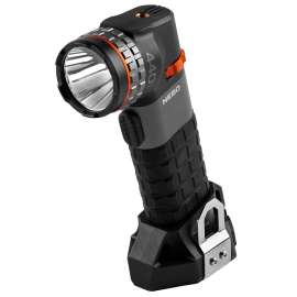 NEBO Luxtreme NEB-SPT-1002 Spotlight, LED Lamp, 400 Lumens, Aluminum/Rubber Fixture, Black/Gray Fixture