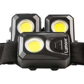 NEBO LUMORE 6857 Head Lamp, AAA Battery, Alkaline Battery, LED Lamp, 150 Lumens, 30 m Beam Distance, 12 hr Run Time