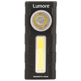 NEBO LUMORE 6883 2-in-1 Work Light with Magnetic Clip Hook, 2-Lamp, LED Lamp, 300, 250 Lumens, Black