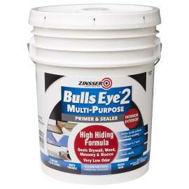 ZINSSER Bulls Eye 2 Series 285153 Primer, White, 5 gal, Pail
