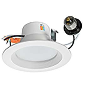 ETI Color Preference Series DL-4-10-902-SV-D Recessed Retrofit Downlight, 65 W, 120 V, LED Lamp, Acrylic, White
