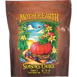 Mother Earth HGC733954 Tomato and Vegetable Mix, 4.4 lb Case, Solid, 4-5-6 N-P-K Ratio