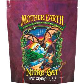 Mother Earth HGC733955 Nitro Bat Guano, 2 lb Bag, Solid, 5-3-1 N-P-K Ratio
