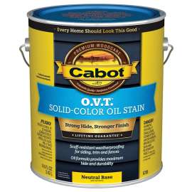 Cabot O.V.T. 140.0006706.007 Oil Stain, Flat, Neutral Base, Liquid, 1 gal