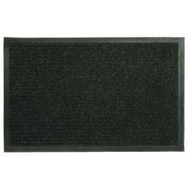 Fanmats 27390 Ribbed Utility Mat, 28 in L, 18 in W, Polypropylene Rug, Black